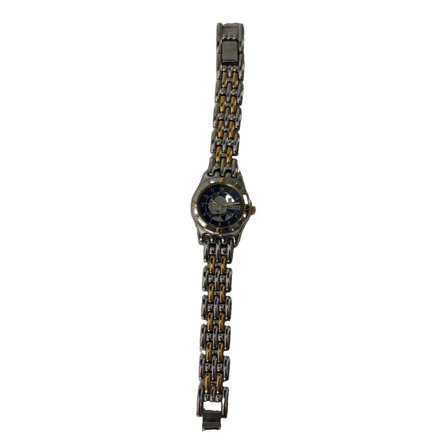 Disney Mickey Mouse Date Day Display Midnight Blue Dial Watch